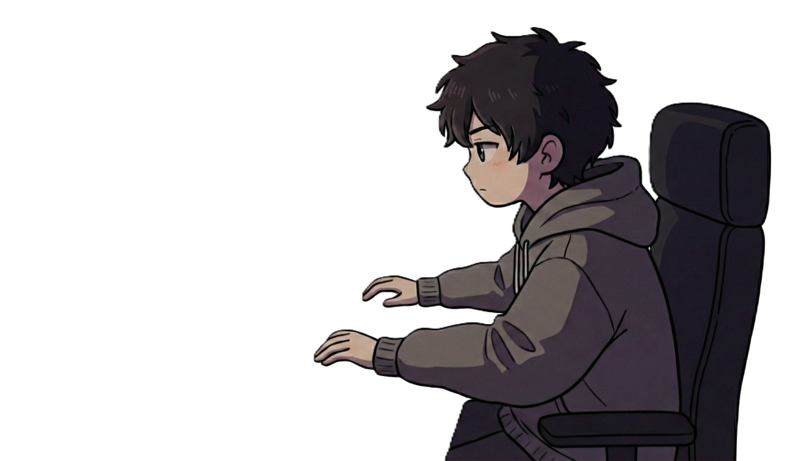 Character in Foreground